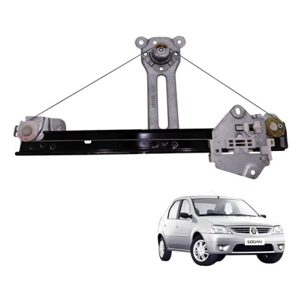 Maquina Vidro Manual Traseira Direita Logan Exp 1.0 16v 2008