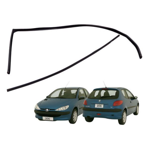 Pestana Canaleta Vidro Dianteira Direita Peugeot 206 2000