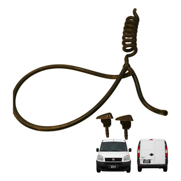Brucutu Borracha Esguicho Limpador Doblo Cargo 1.4 2011 2012 Direito