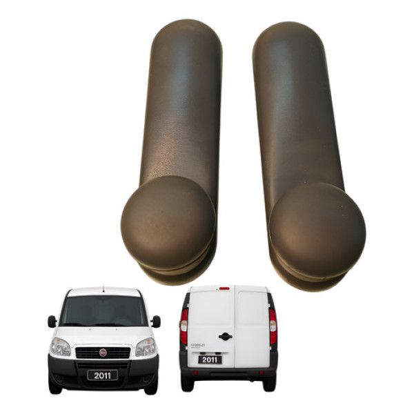 Manivela Abertura Vidro Dianteiro Par Fiat Doblo Cargo 2012