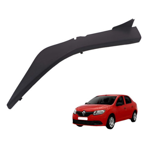 Soleira Traseira Esquerda Renault Logan 2015 2018 Preto