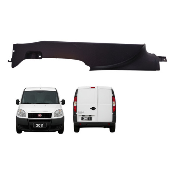Soleira Interna Porta Lateral Direita Doblo Cargo 2011 2012 Preto
