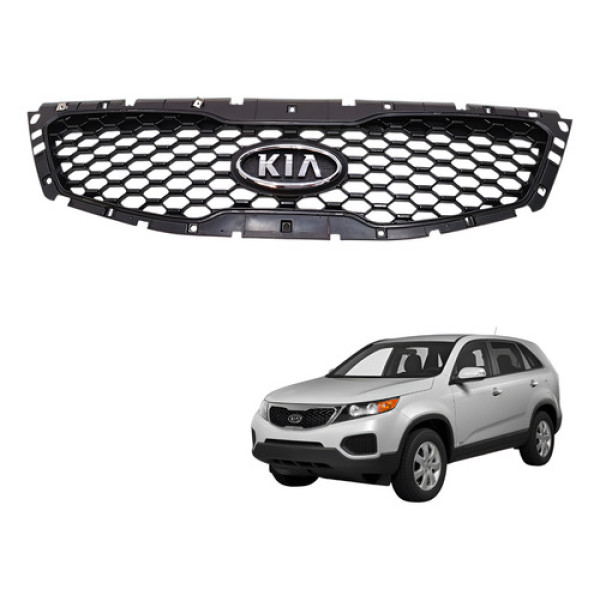 Grade Frontal Parachoque Soreto 2.4 Ex2 2012 863502p000 Preto Fosco