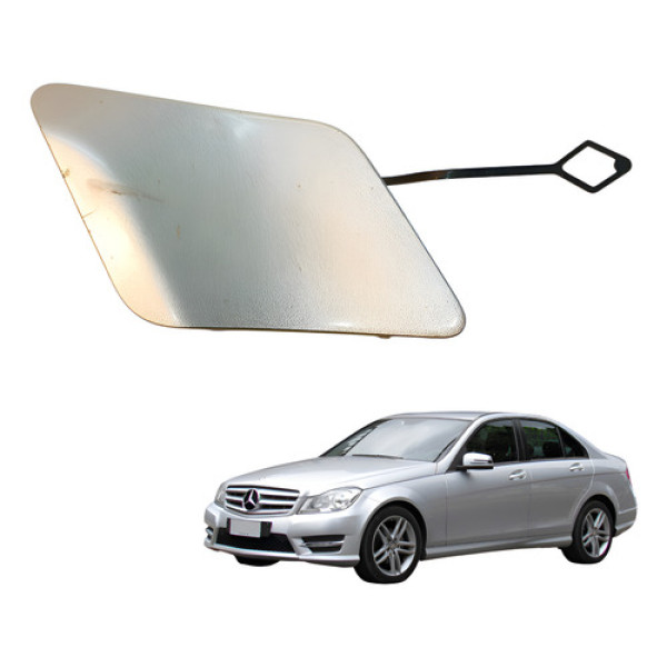 Tampa Reboque Dianteiro Mercedes C180 C200 2013 2014 Cinza