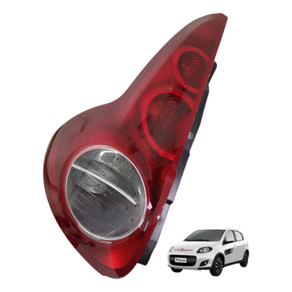 Lanerna Esquerda Palio Dualogic 1.6 16v 2014 Esquerdo/motorista Vermelha