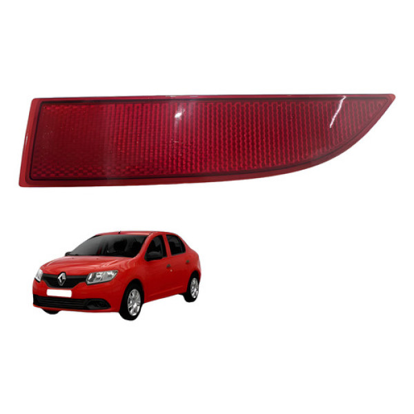 Refletor Traseiro Esquerdo Renault Logan 2015 2018 Vermelho
