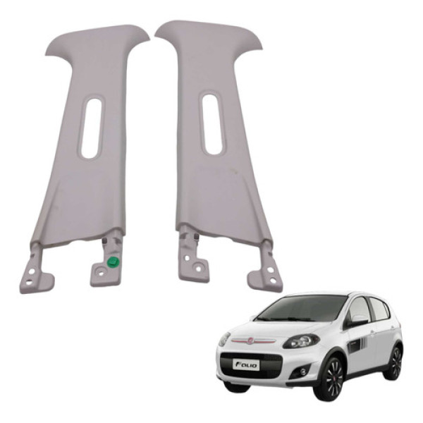 Par Moldura Coluna Central Palio Dualogic 1.6 16v 2014 Par