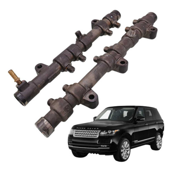 Flauta Bico Injetor Par Range Rover Vogue V8 4.4 Diesel 2013