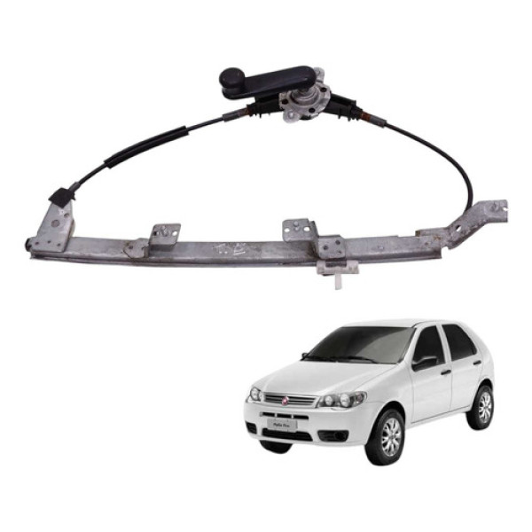 Maquina Vidro Traseira Esquerda Palio 1.0 Fire 2008 2012
