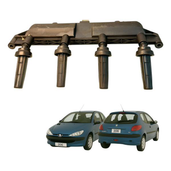 Bobina Ignição Peugeot 206 1.6 8v 2000 2001