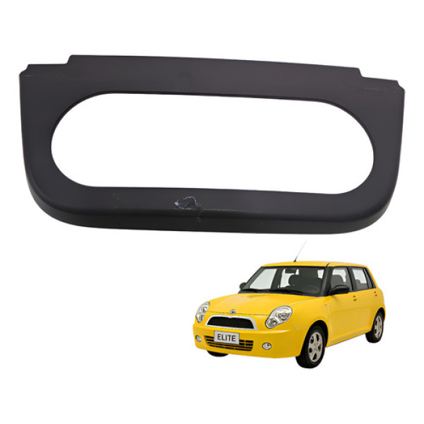 Moldura Painel Central Lifan 320 1.3 2010 2011 F5306612 Preto Padrão