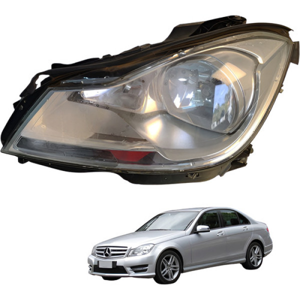 Farol Dianteiro Esquerdo Mercedes C180 1.6 Turbo 2014 Esquerdo/motorista