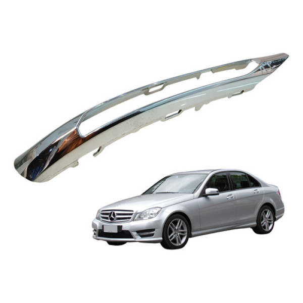Friso Farol Milha Direito Mercedes  C180 1.6 2013 2014 Cromado