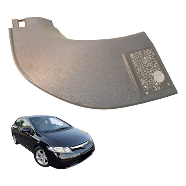 Soleira Porta Dianteira Esquerda Honda New Civic 2007 2011 Cinza