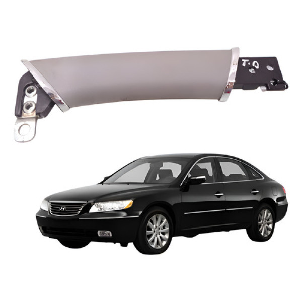 Alça Puxador Porta Traseira Direita Azera 3.3 2008 2009 2010 Cinza