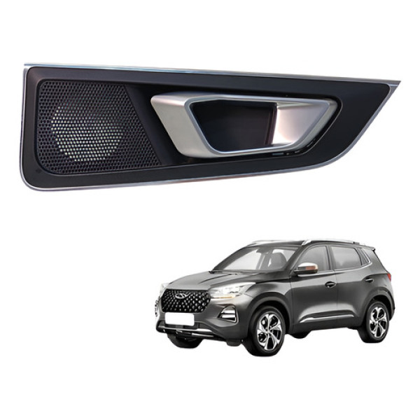 Maçaneta Interna Traseira Direita Chery Tiggo 5x 2021 2024 Preto Traseira