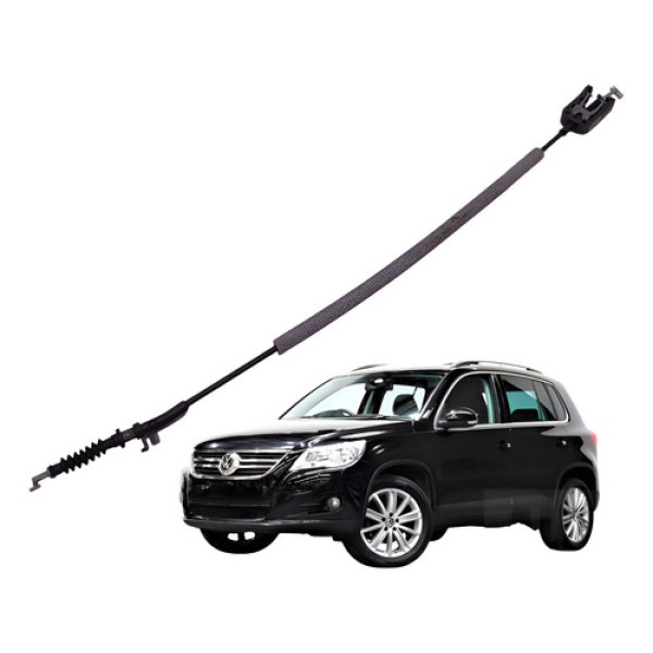Cabo Maçaneta Externa Traseira Direita Tiguan 2.0 Tsi 2010 Preto
