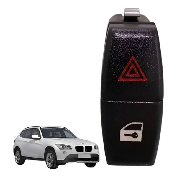 Comando Pisca Alerta Trava Bmw X1 Sdrive 2.0 2011 2012 Preto