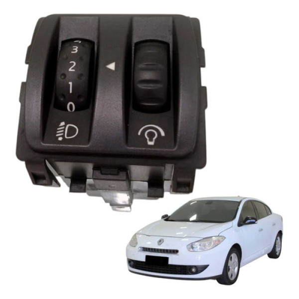 Comando Regulagem Farol Renault Fluence 2011 2016