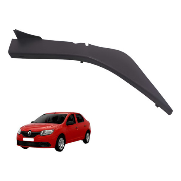 Soleira Traseira Direita Renault Logan 2015 2018 1.0 Preto