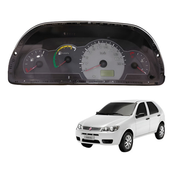 Painel Instrumentos Palio 1.0 Fire 2008 2012 51855087 Preto