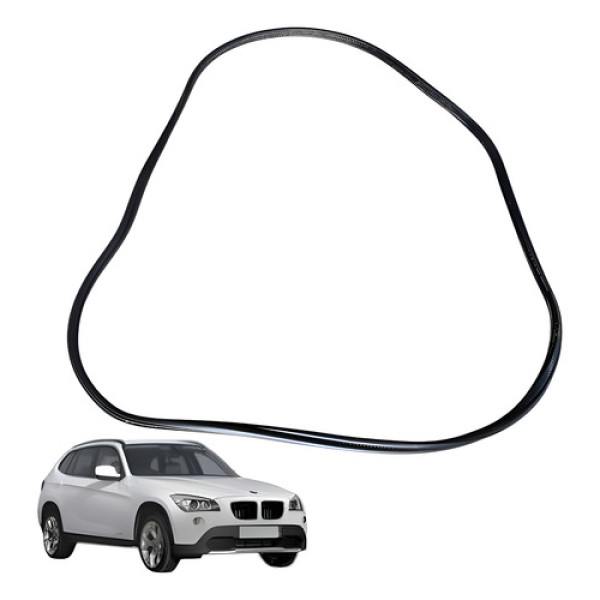 Borracha Tampa Traseira Bmw X1 Sdrive 2.0 2011 2012 Preto