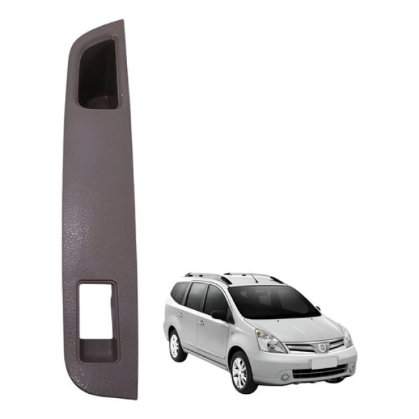 Moldura Comando Vidro Traseiro Esquerdo Livina 1.6 2009 2012