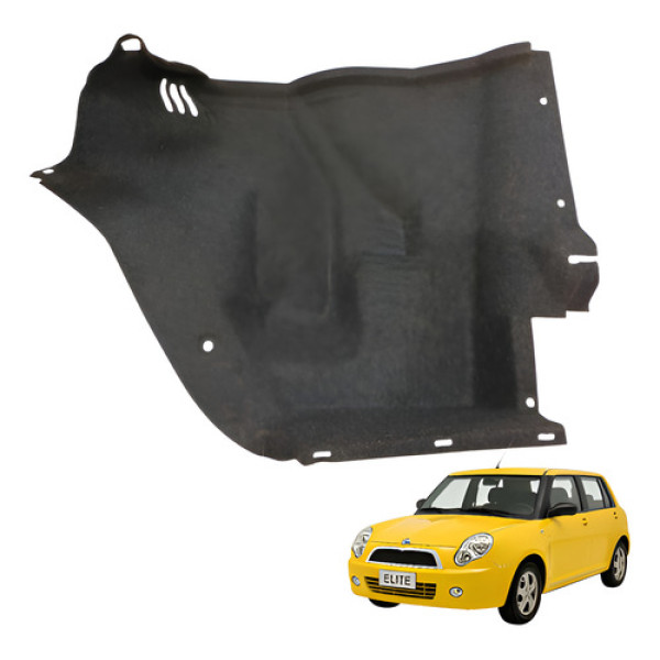 Forro Lateral Direito Porta Malas Lifan 320 1.3 2010 2011 Preto