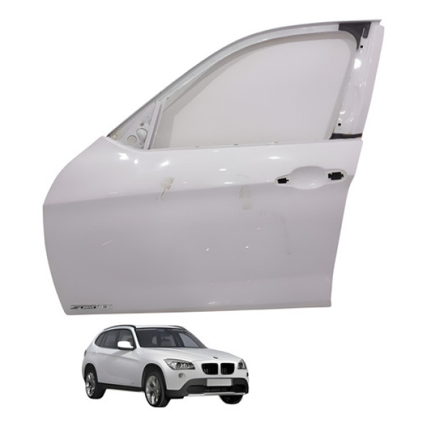 Porta Dianteira Esquerda Bmw X1 Sdriver 2011 2012 Esquerdo Branco