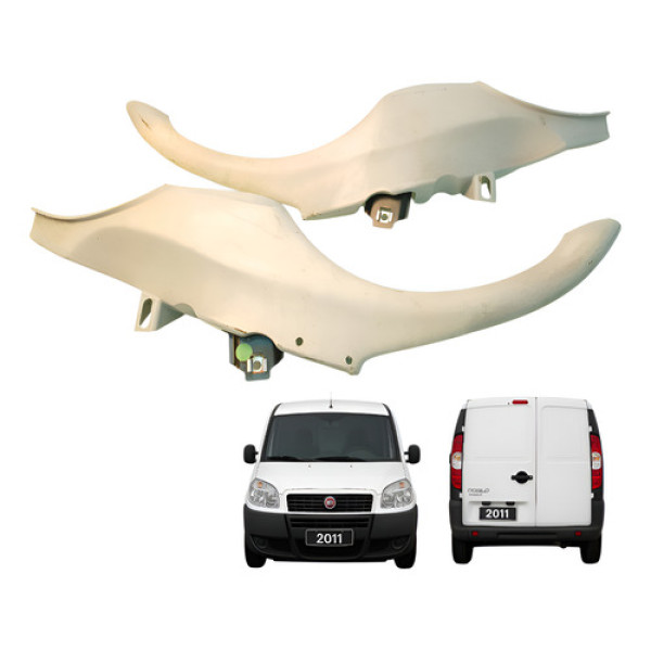 Alça Teto Pega Mão Par Fiat Doblo Cargo 1.4 2011 2012 Branco