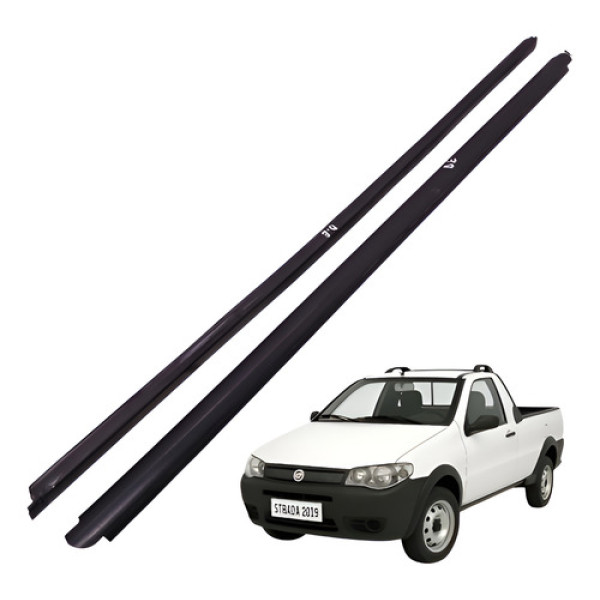 Pestana Externa Esquerda Par Strada 2008 2009 2010 2 Portas Preto