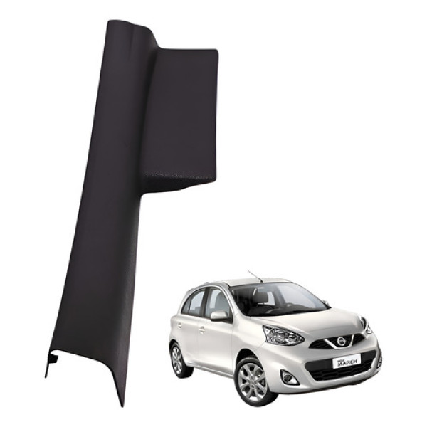  Moldura Soleira Traseira Direita March 1.0 3cc Sv 2016  Preto
