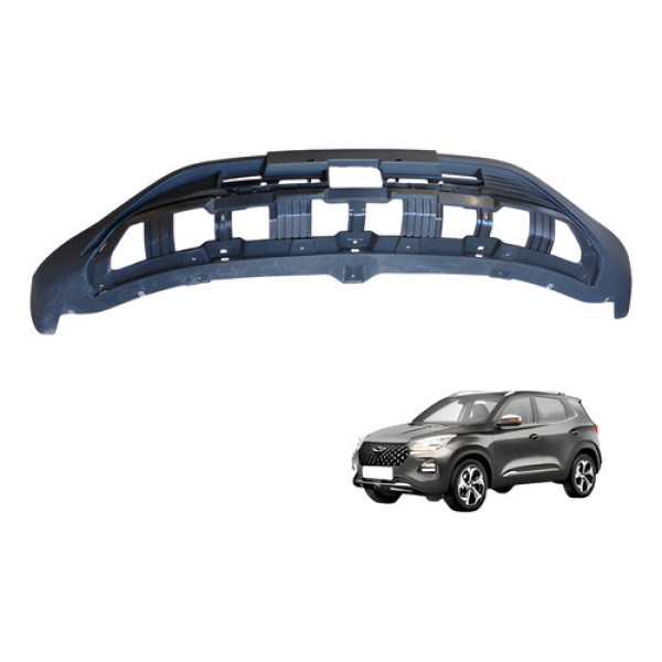 Grade Inferior Parachoque Dianteiro Chery Tiggo 1.5 2021 Preto Fosco