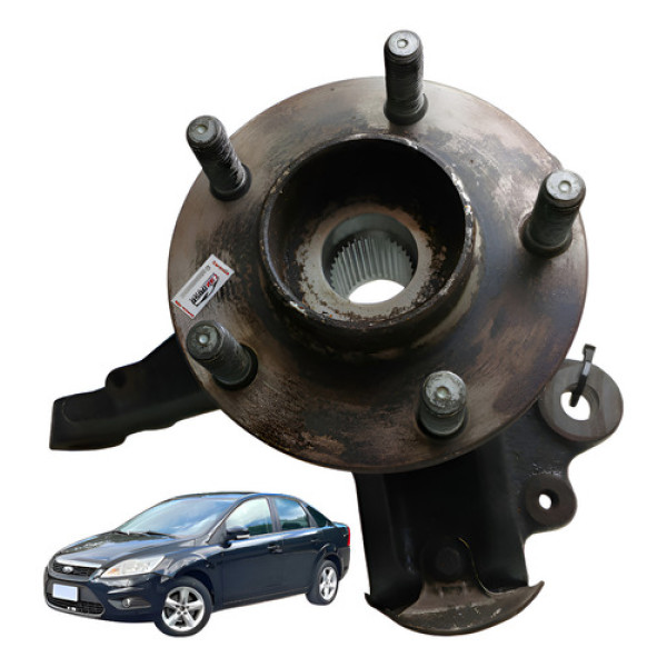 Montante Roda Dianteira Direita Ford Focus 2008 2012 Preto
