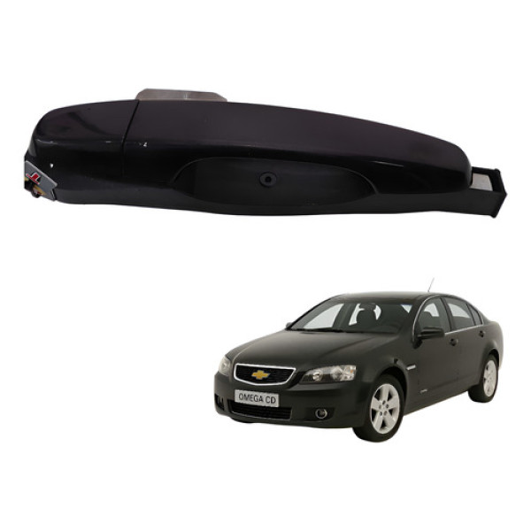 Maçaneta Externa Traseira Direita Omega Cd 2008 2009 2010 Preto