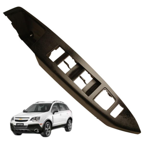 Moldura Botao Vidro Dianteiro Esquerdo Captiva 2009 2010