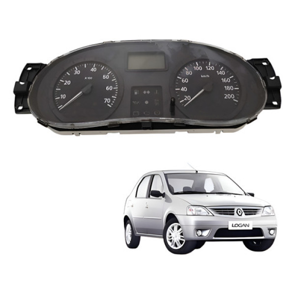  Painel Instrumentos Logan Exp 1.0 16v 2008 8200531313 Preto