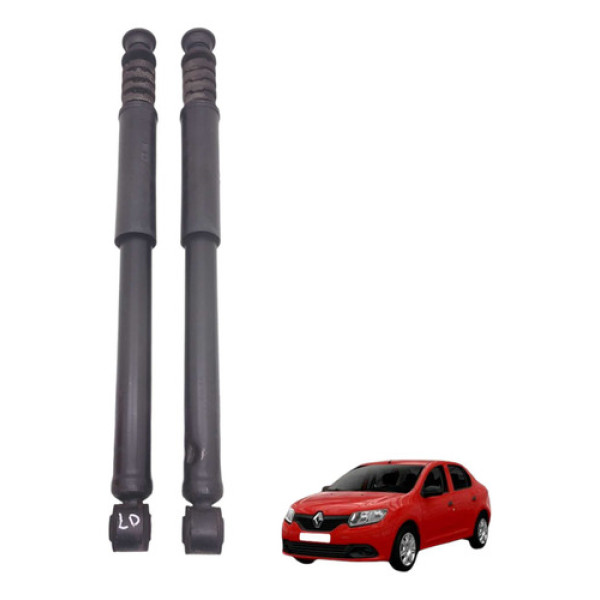 Par Amortecedor Traseiro Renault Logan 2015 2018 1.0
