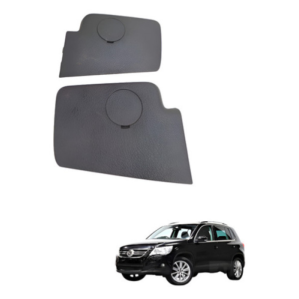 Tampa Acabamento Banco Par Volkswagen Tiguan 2.0 Tsi 2010 Preto