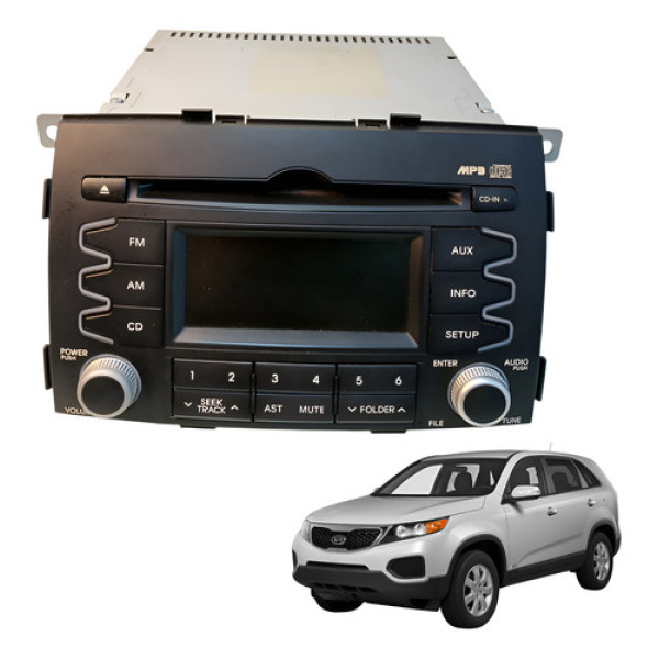 Aparelho Som Radio Cd Sorento Ex2 2.4 G25 2012