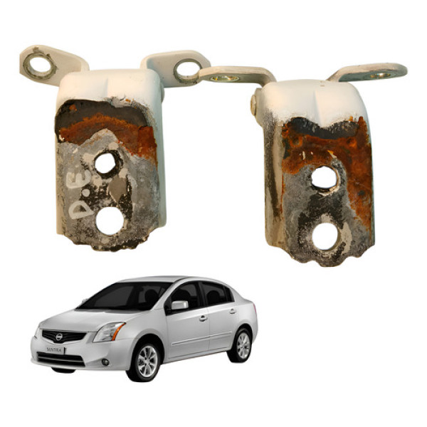Dobradiça Porta Dianteira Esquerda Par Nissan Sentra 2012