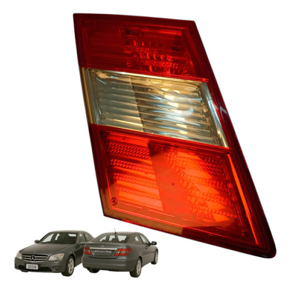 Lanterna Esquerda Tampa Traseira Mercedes Clc 200 1.8 2010 Esquerdo/motorista Vermelho